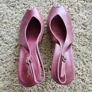 NWD Jeffrey Campbell Snoah Pink Peep Toe Heels Size 8